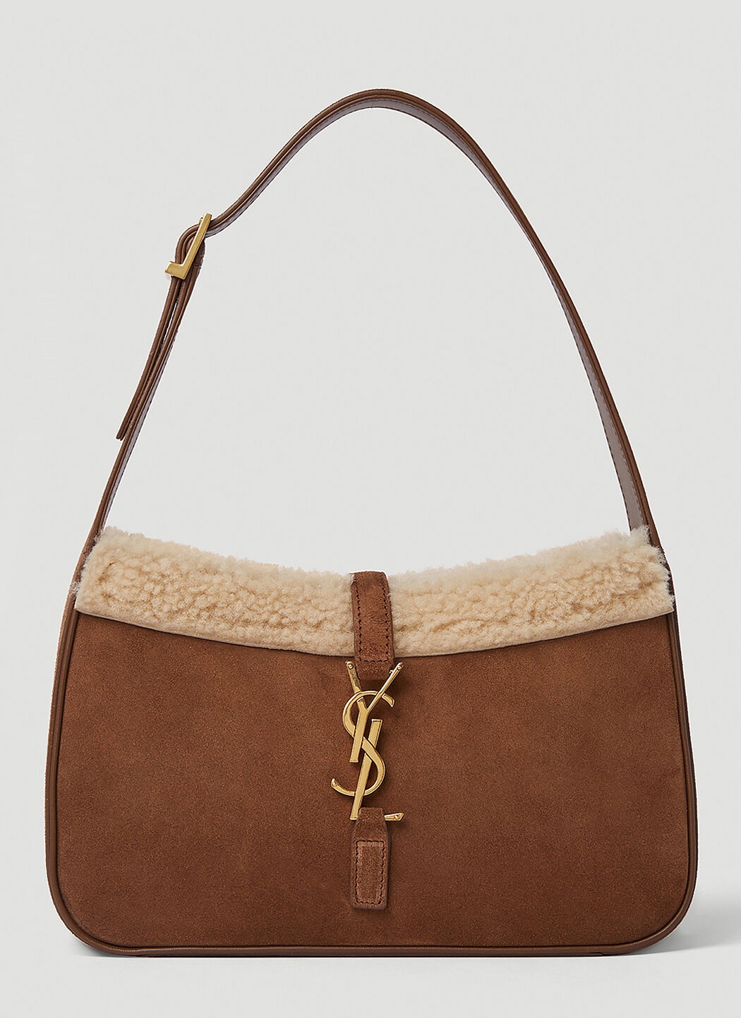 LÉMÉLS Flat Hobo Bag in Brown