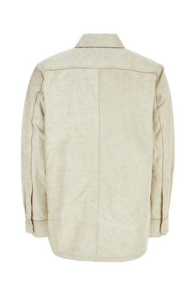 Helmut Lang Chalk leather shirt outlook
