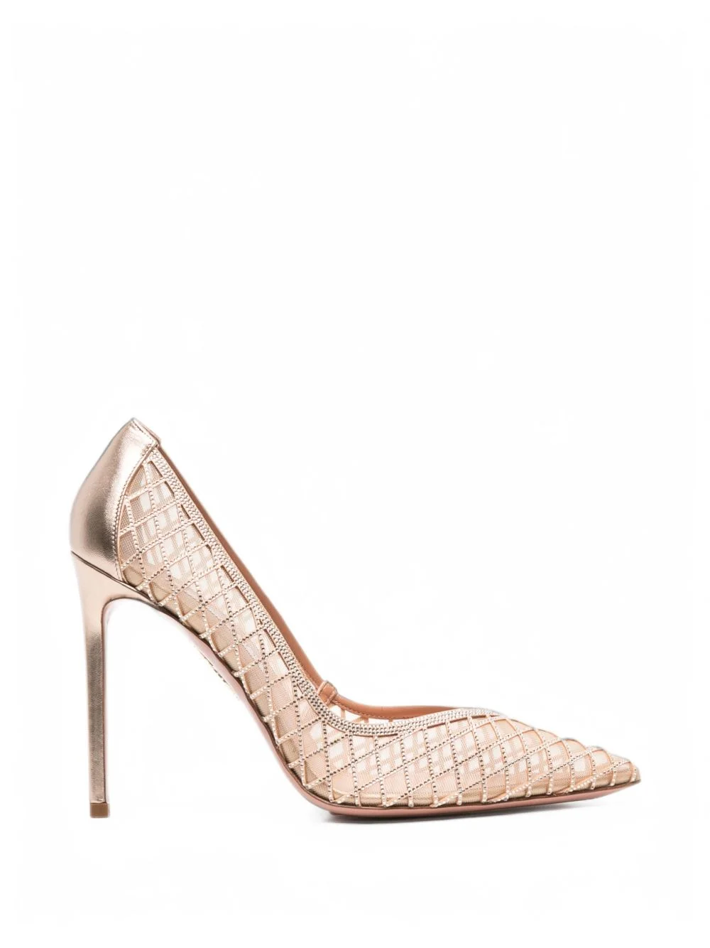 Lumiere crystal-mesh pumps - 1
