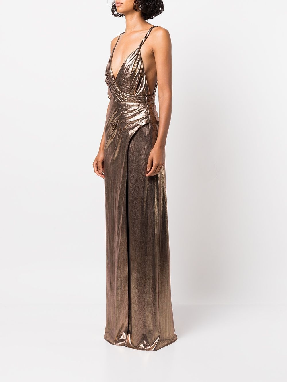 Yesi lamÃ© wrap dress - 3