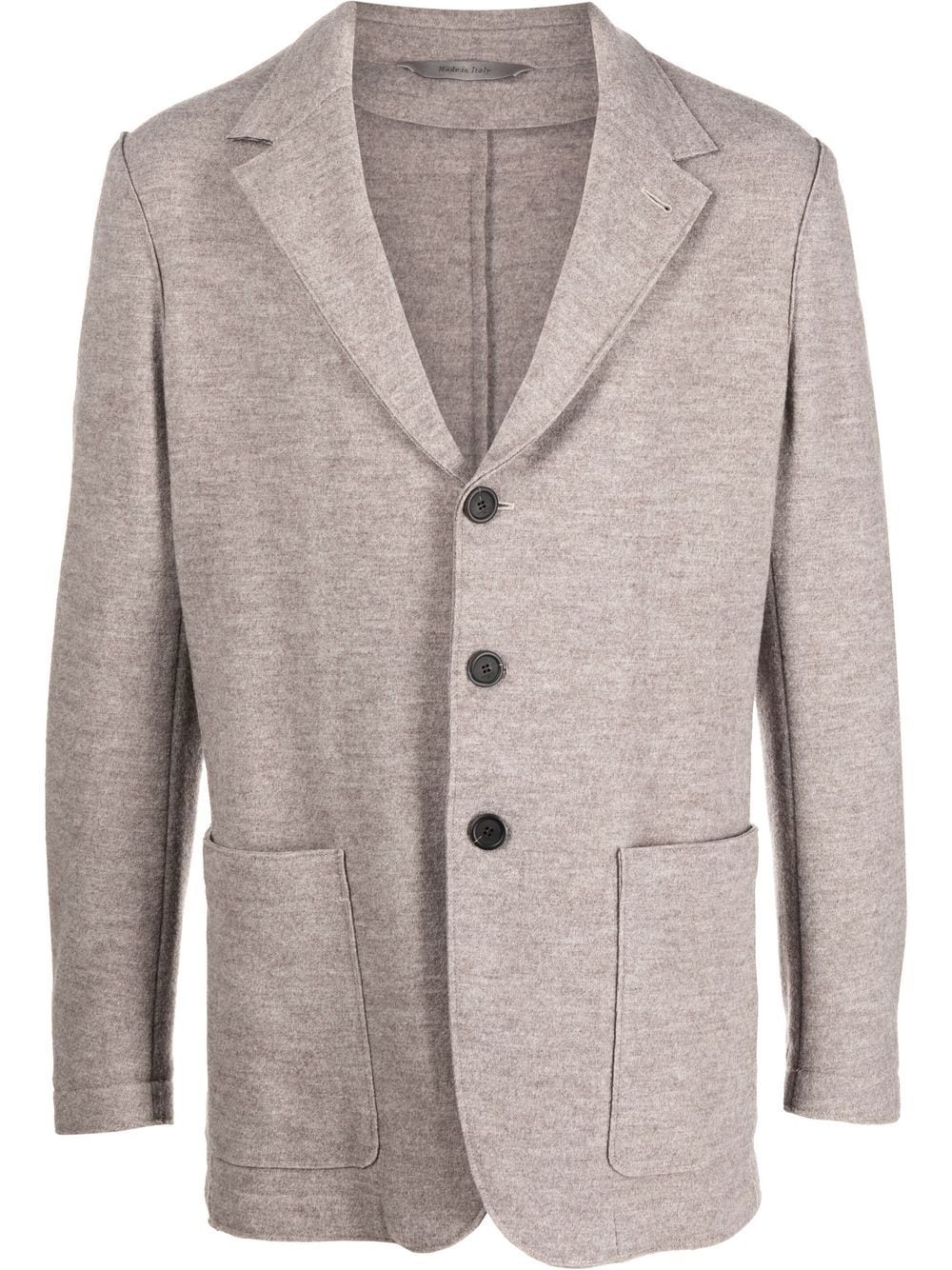 single-breasted wool blazer - 1