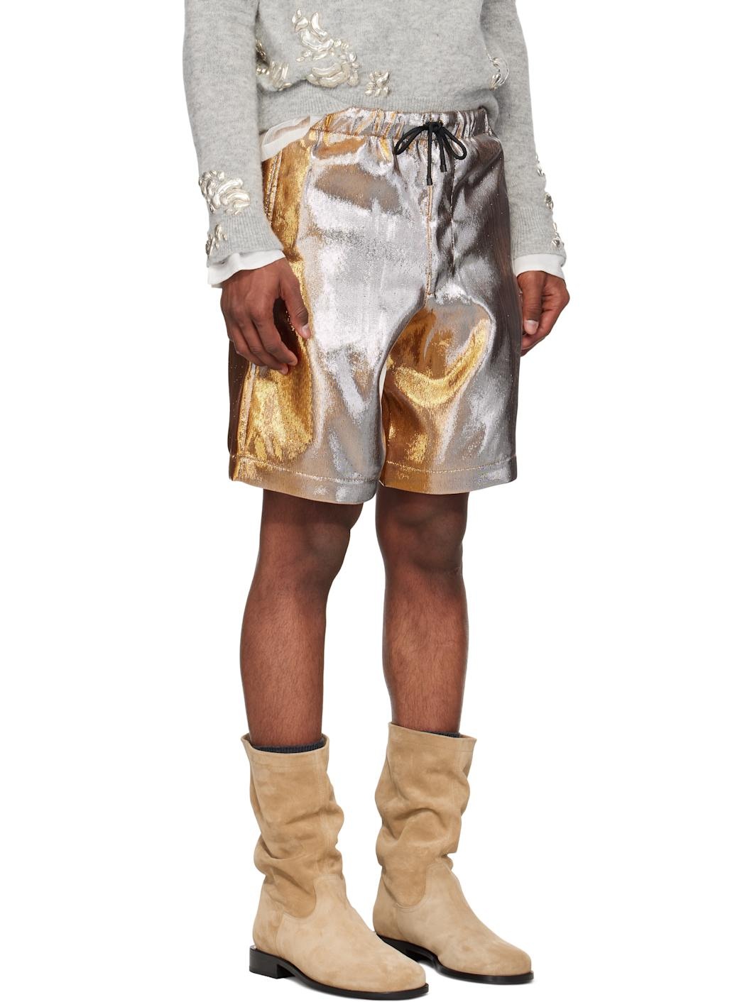 Gold Lamé Shorts - 2