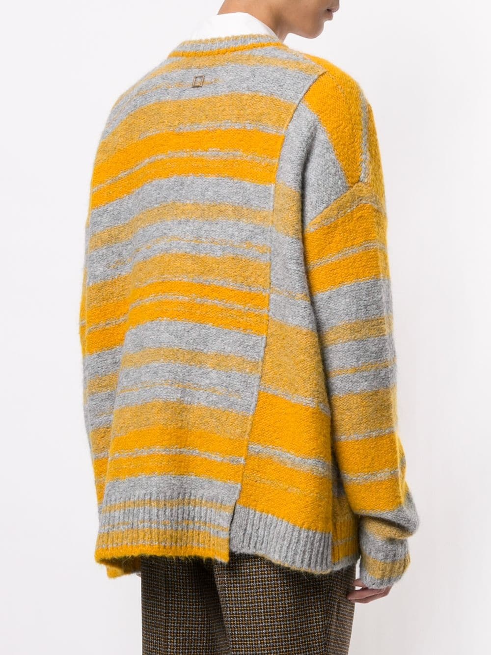 oversized striped cardigan - 4