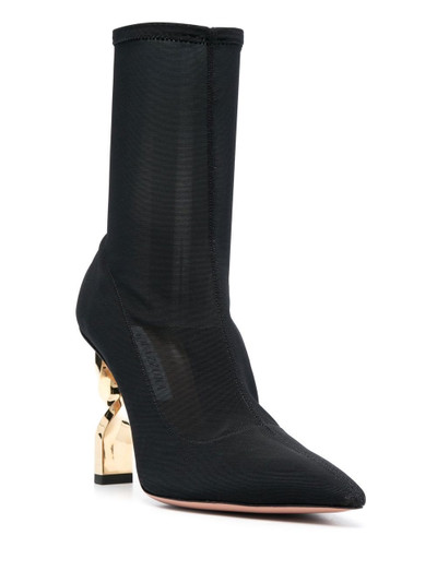 AQUAZZURA twist heel 105mm sock boots outlook