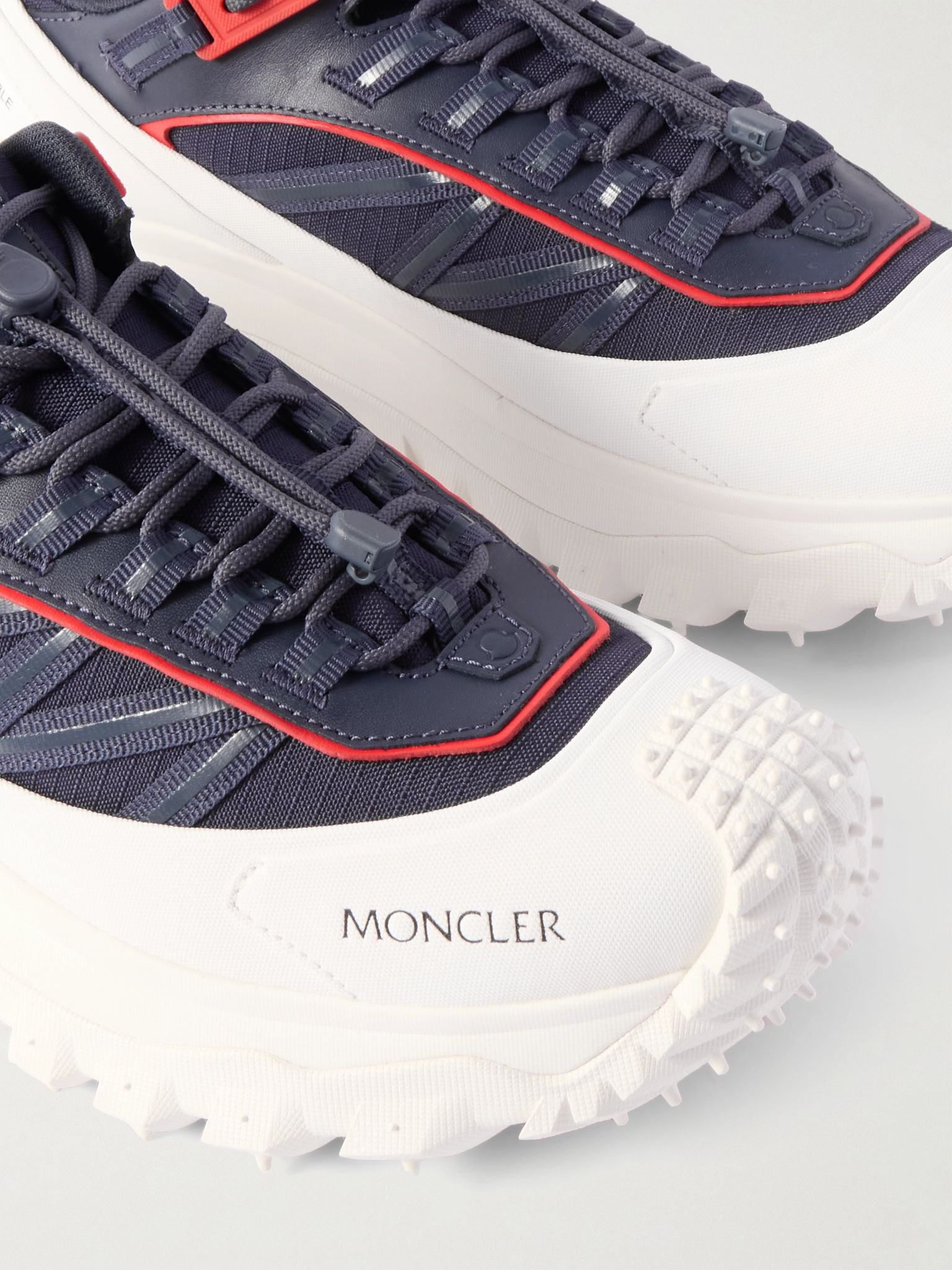 Trailgrip GTX Leather-Trimmed Ripstop and Rubber Sneakers Blue - 5