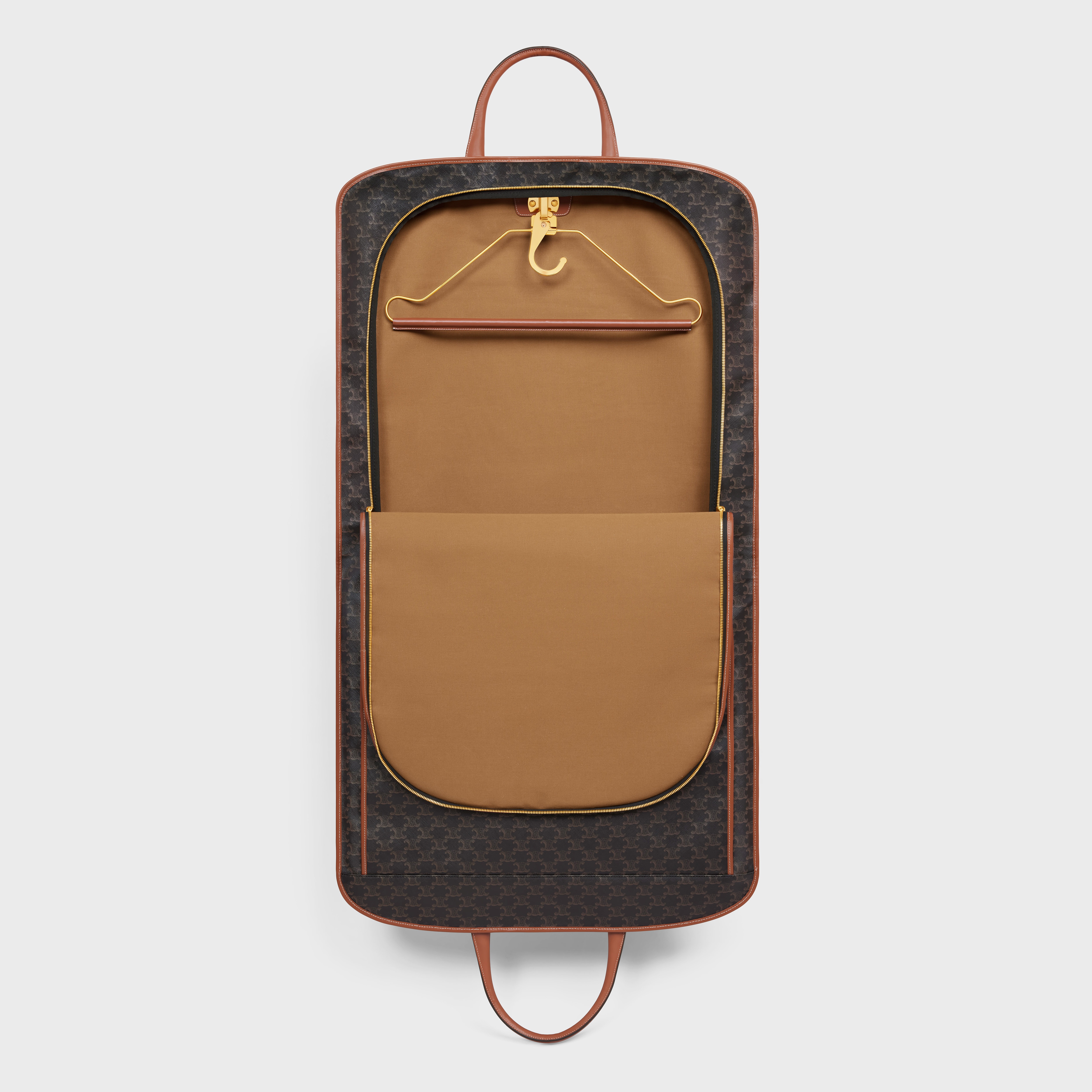 Garment Bag in Triomphe Canvas and Calfskin - 6