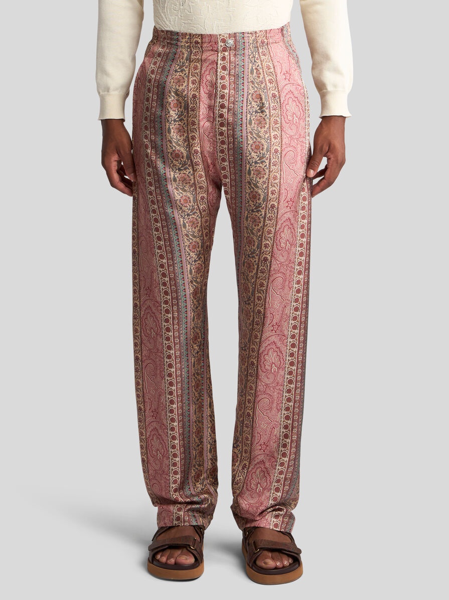 SILK PYJAMA-STYLE TROUSERS - 2