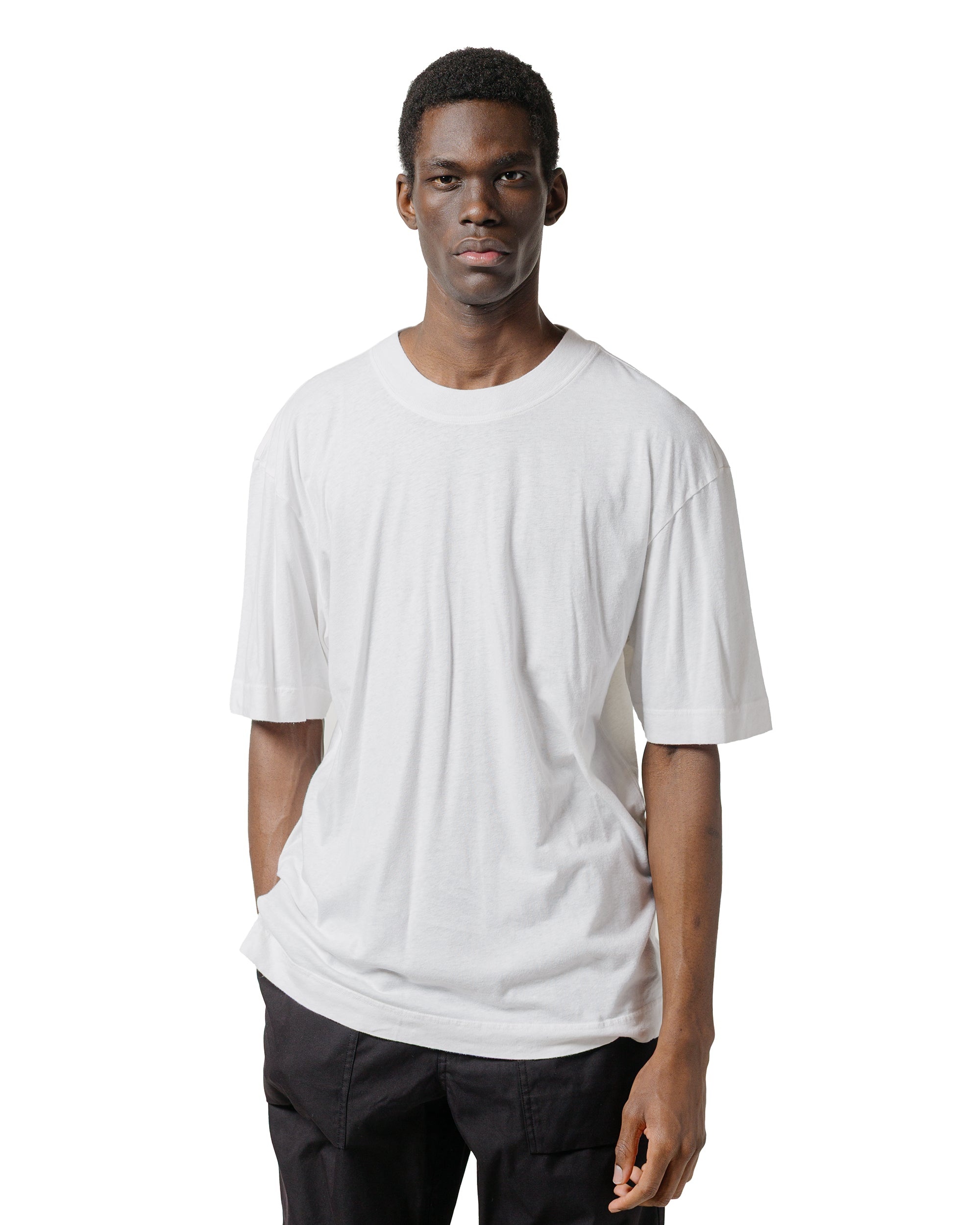 MHL Simple T-Shirt Organic Cotton Linen Jersey White - 2