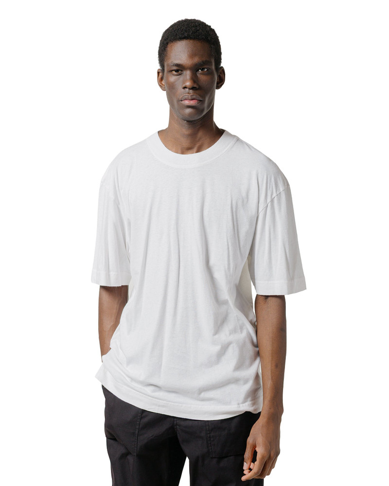 MARGARET HOWELL MHL Simple T-Shirt Organic Cotton Linen Jersey White outlook
