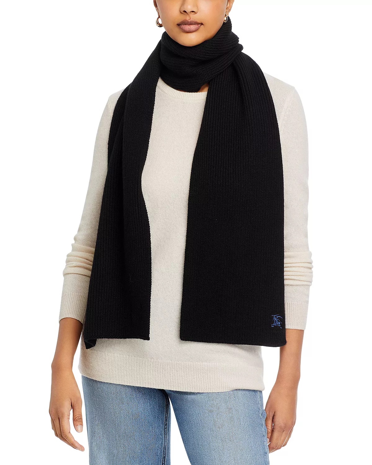 Ribbed Cotton Scarf - 1