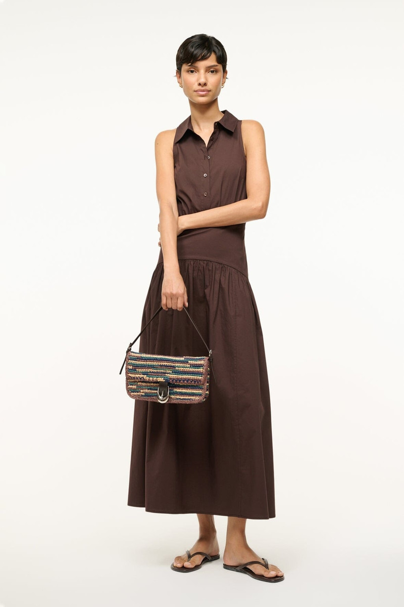 STAUD HARLOW RAFFIA BAG MIXED RAFFIA 6