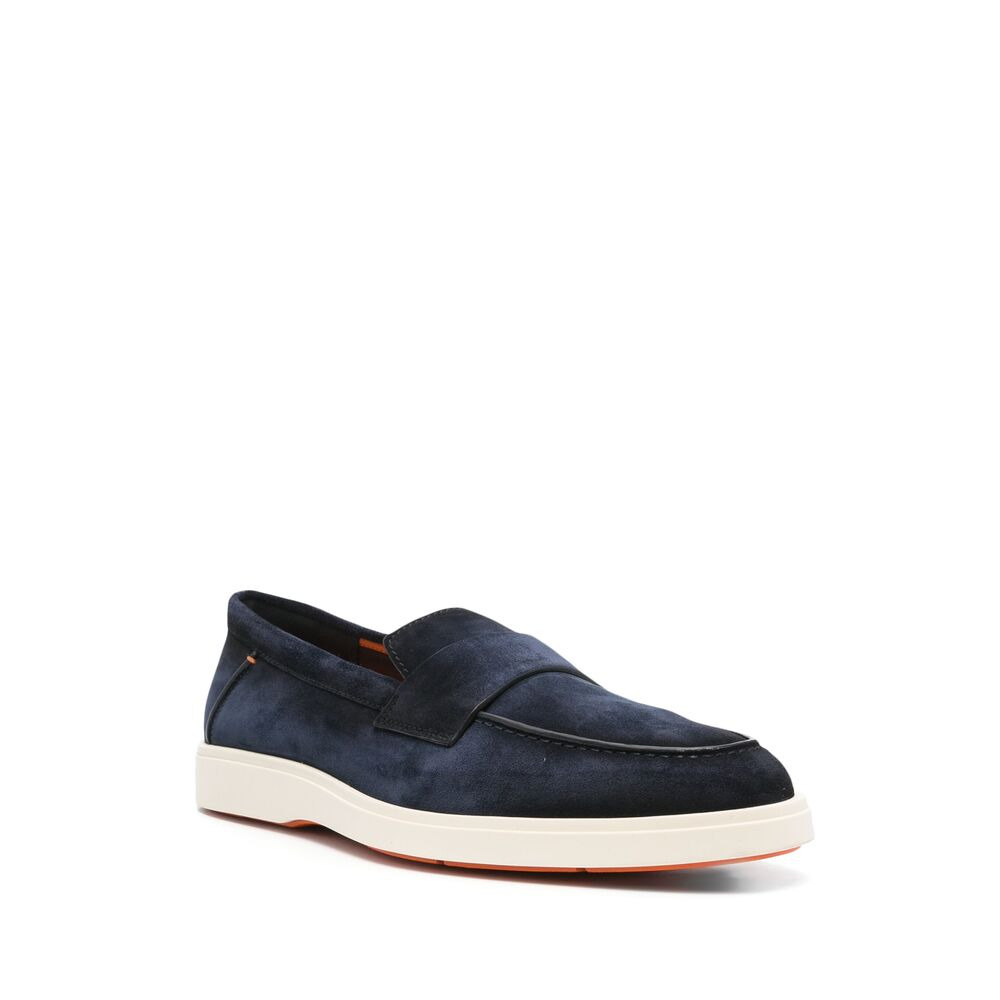 Santoni Blue Loafers Men - 3