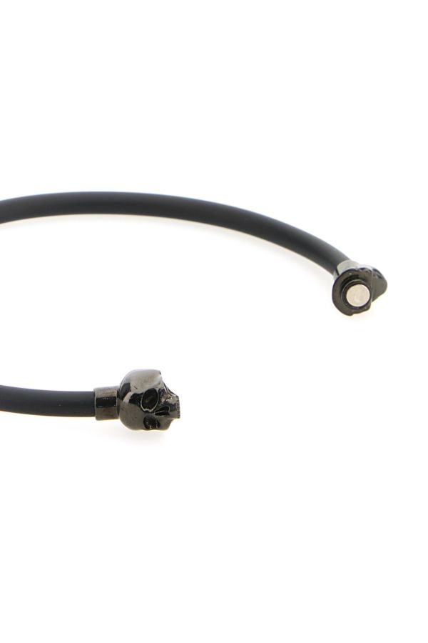 Black rubber Skull bracelet - 3