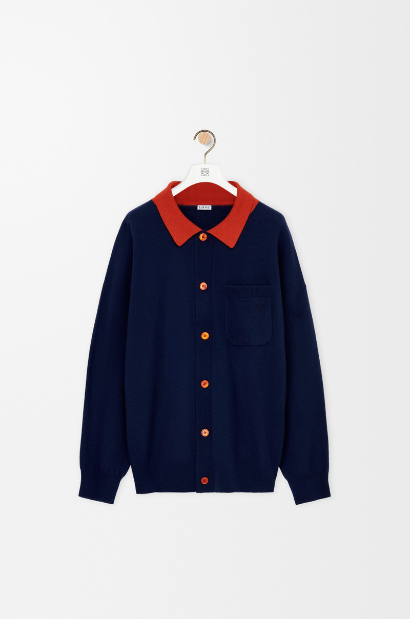 Polo cardigan in wool 1