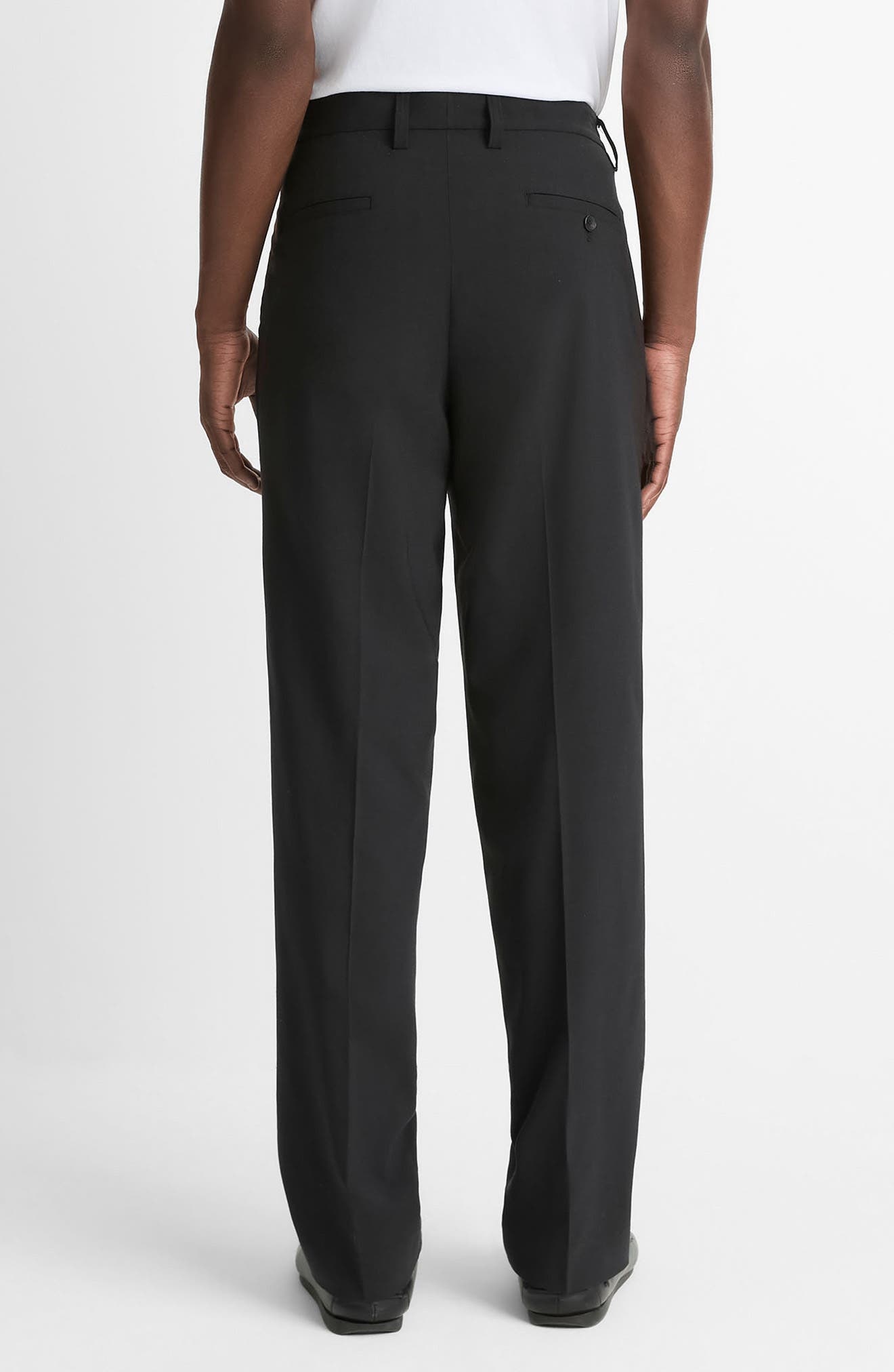 Vince Pleated Black Stretch Dress Pants at Nordstrom - 2
