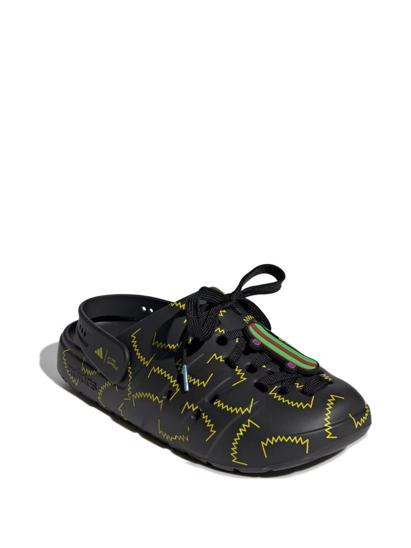 adidas x The Simpsons Adilette "Core Black/Yellow" clogs outlook