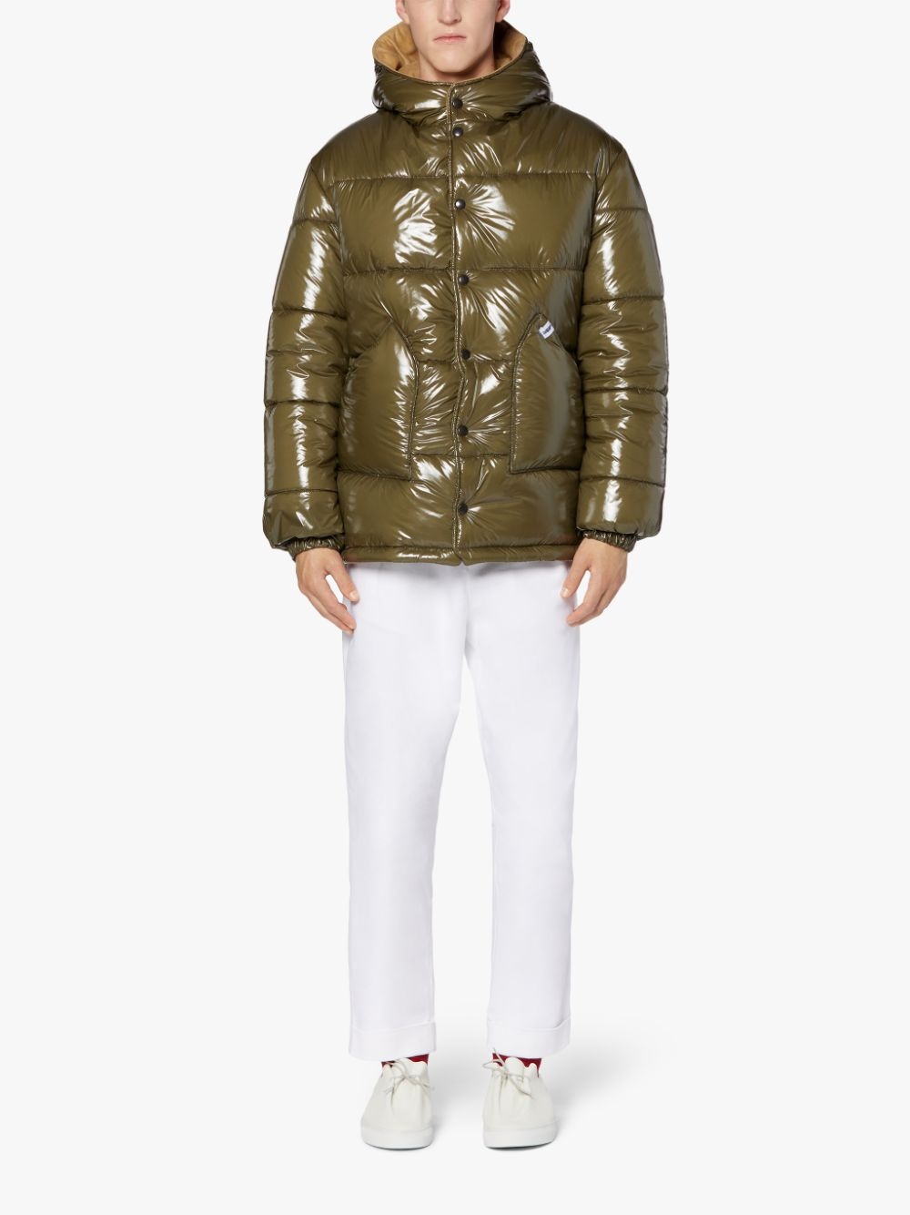 OSAKA KHAKI NYLON PUFFER JACKET | GQF-306 - 2