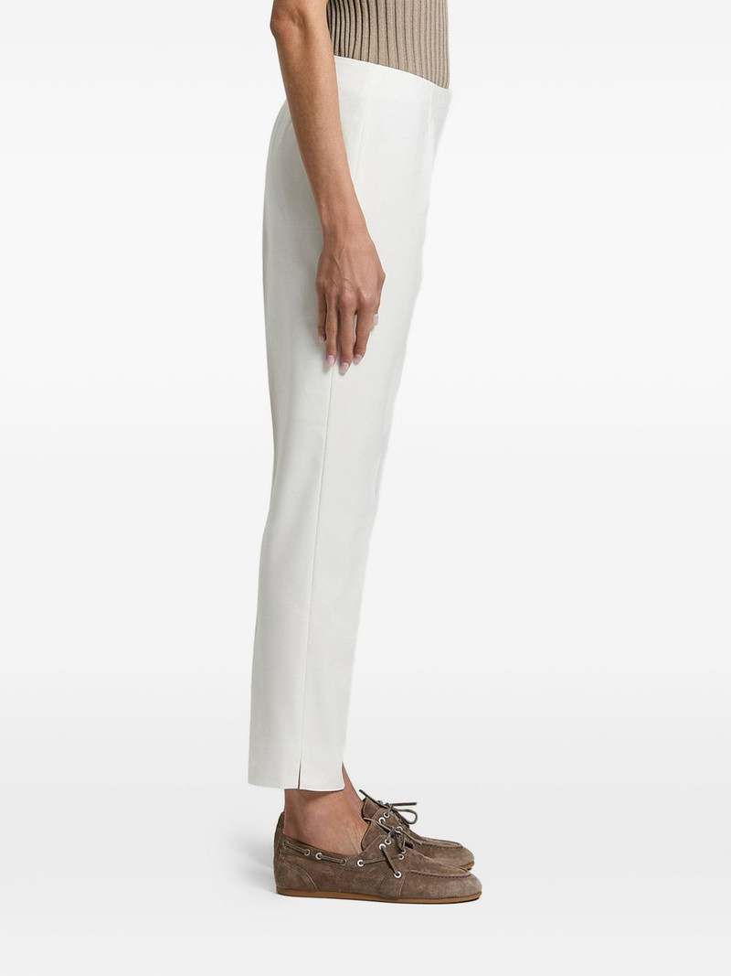 pressed-crease side-slit trousers 1