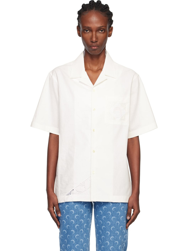 Off-White Regenerated Household Linen S/S Bowling Shirt 1
