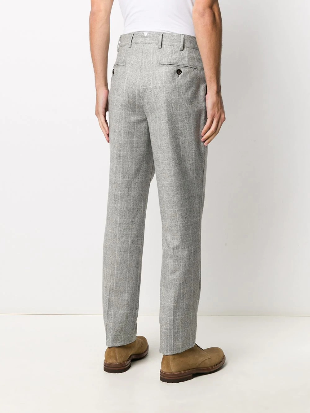 plaid wool trousers  - 4