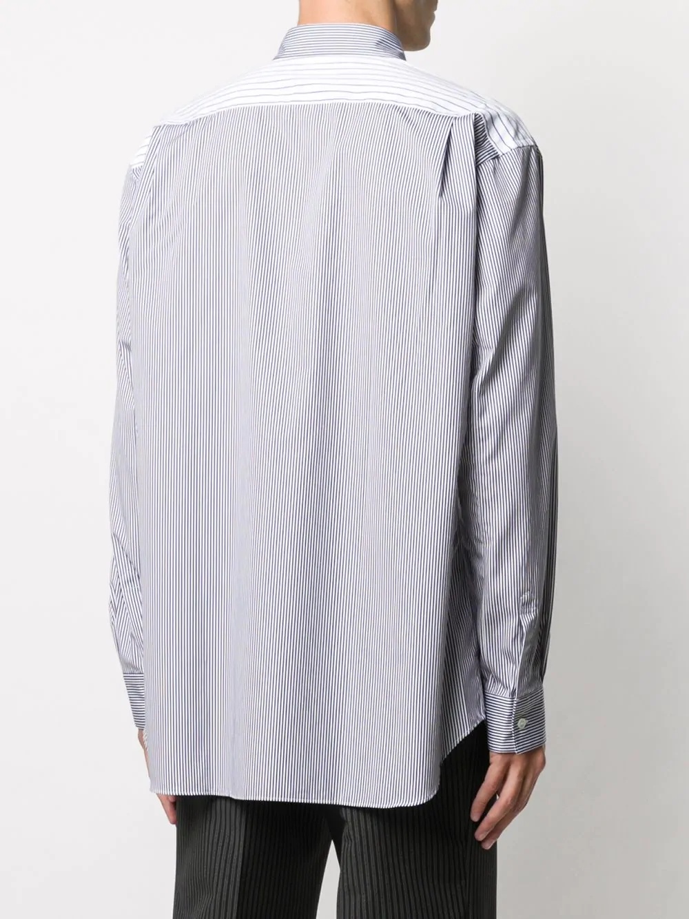 contrast striped pocket shirt - 4