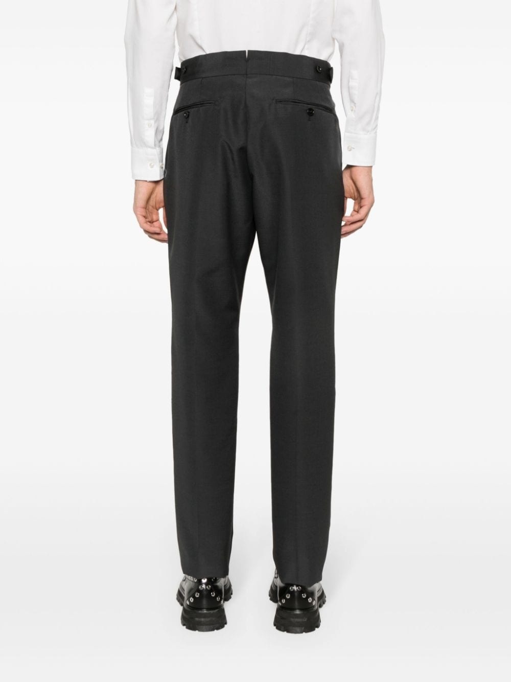 belted tailored trousers - 4