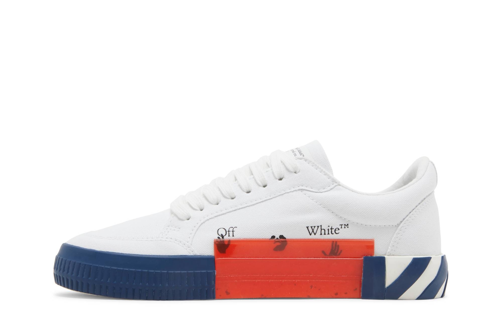 Off-White Vulc Sneaker 'White Navy Blue' - 3