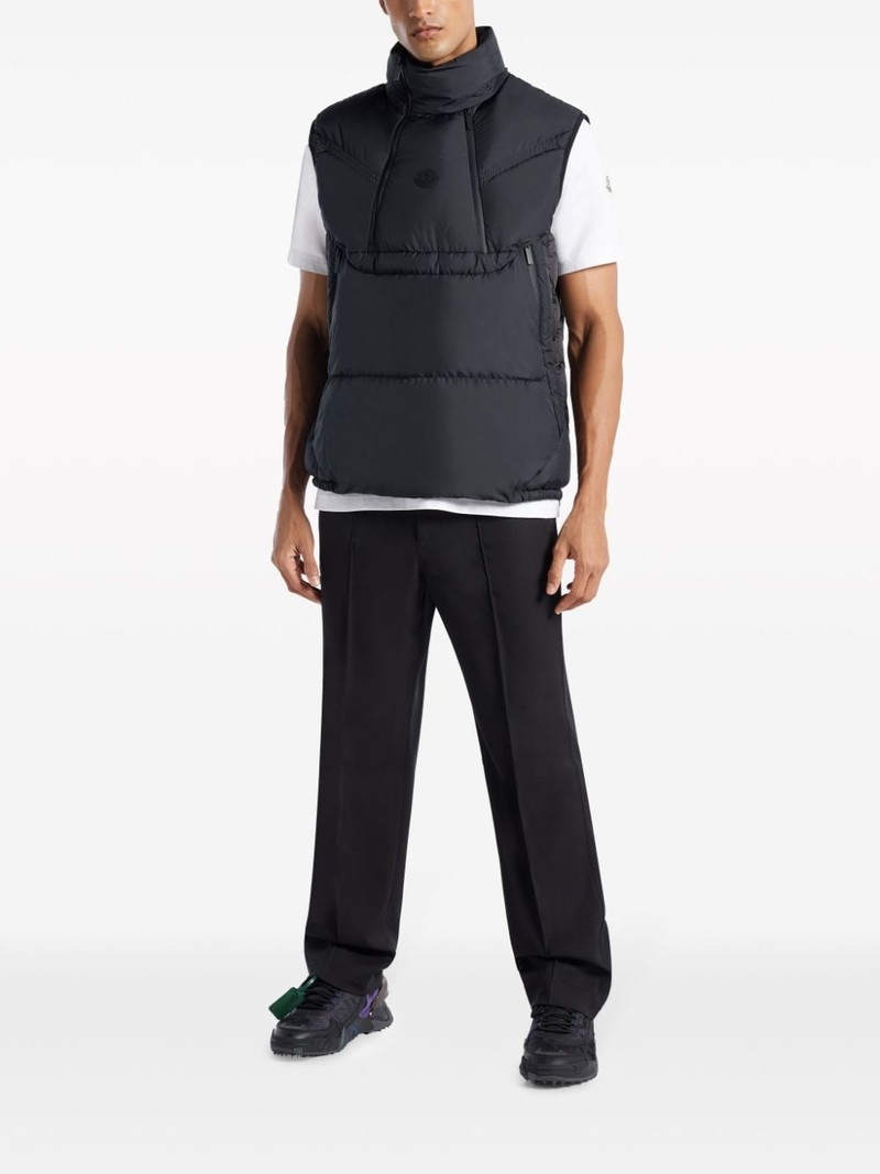 Moncler logo-patch drawstring trousers outlook