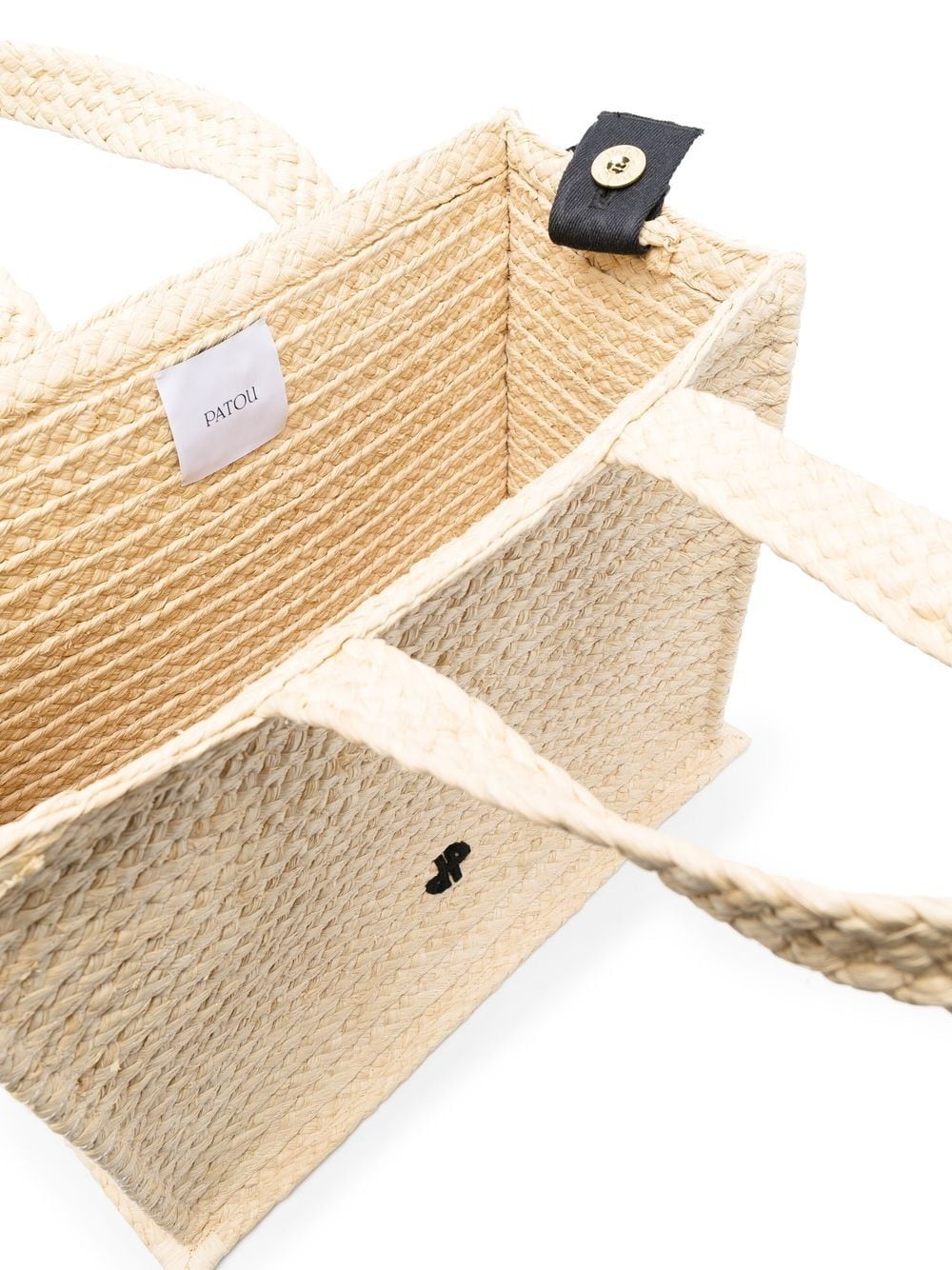 large raffia tote bag - 5