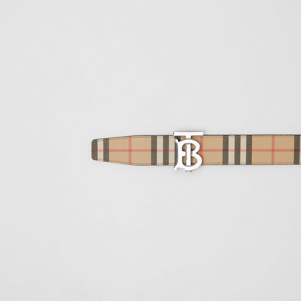 Reversible Monogram Motif Vintage Check Belt - 2