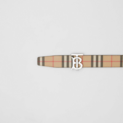 Burberry Reversible Monogram Motif Vintage Check Belt outlook