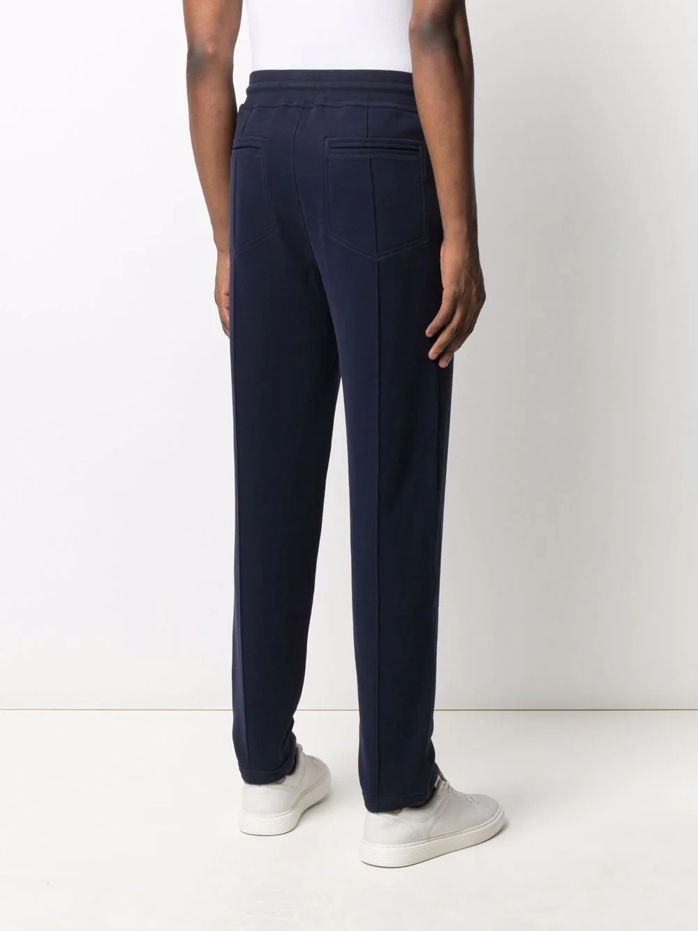 straight-leg cotton trousers - 4