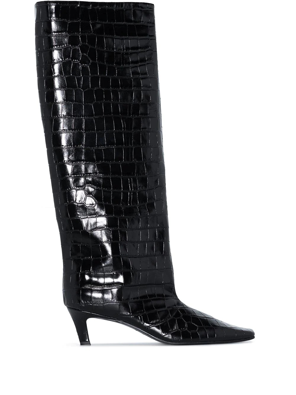 The Wide Shaft croc-effect boots - 1