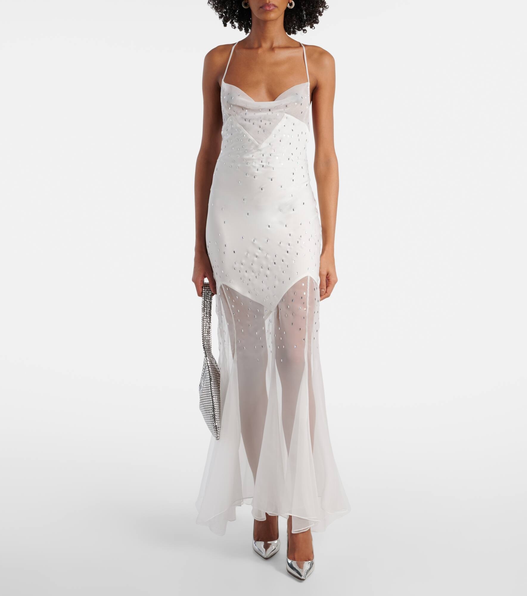 Embellished sheer gown - 2