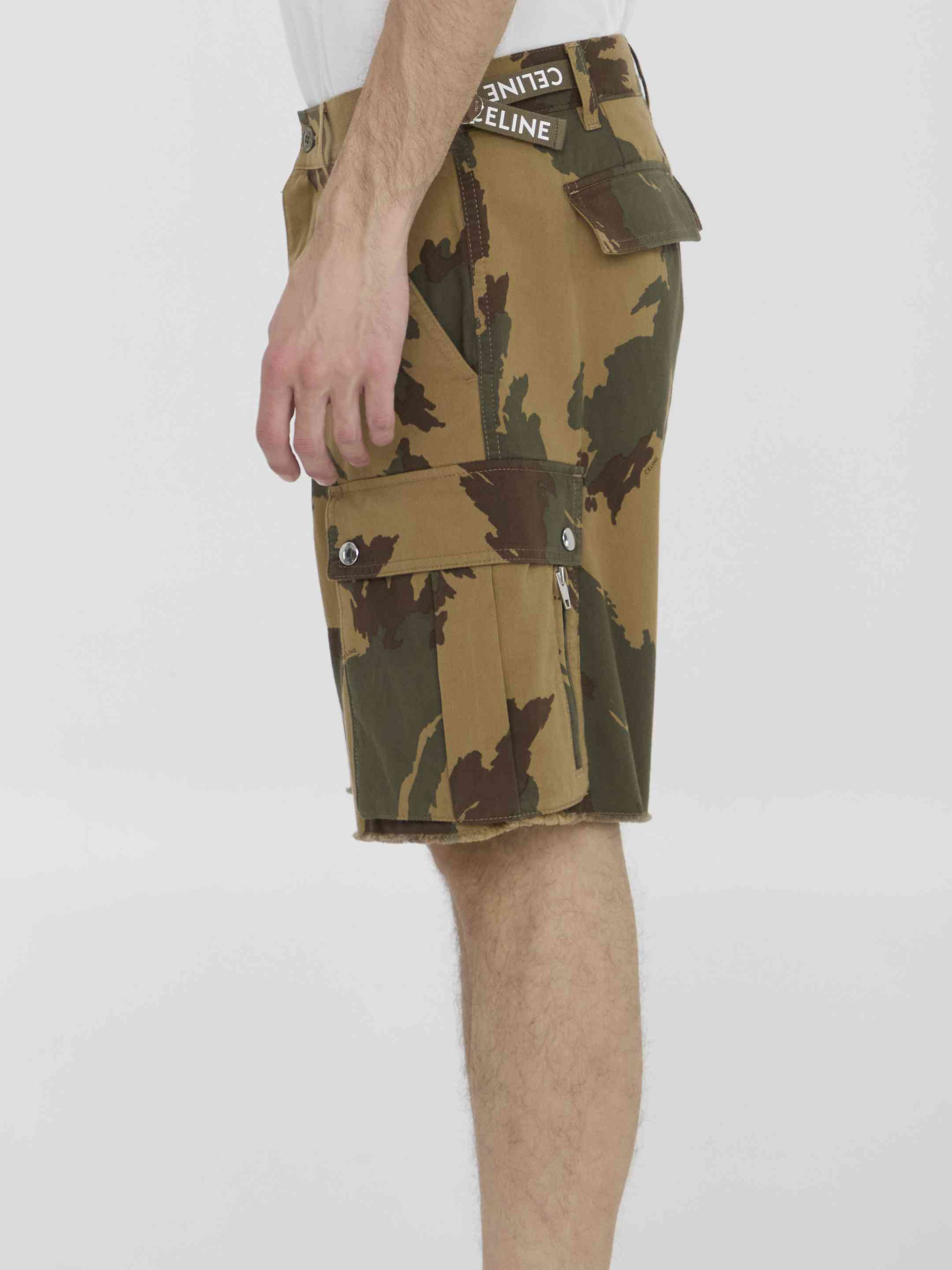 Celine Men Cargo Bermuda Shorts - 3