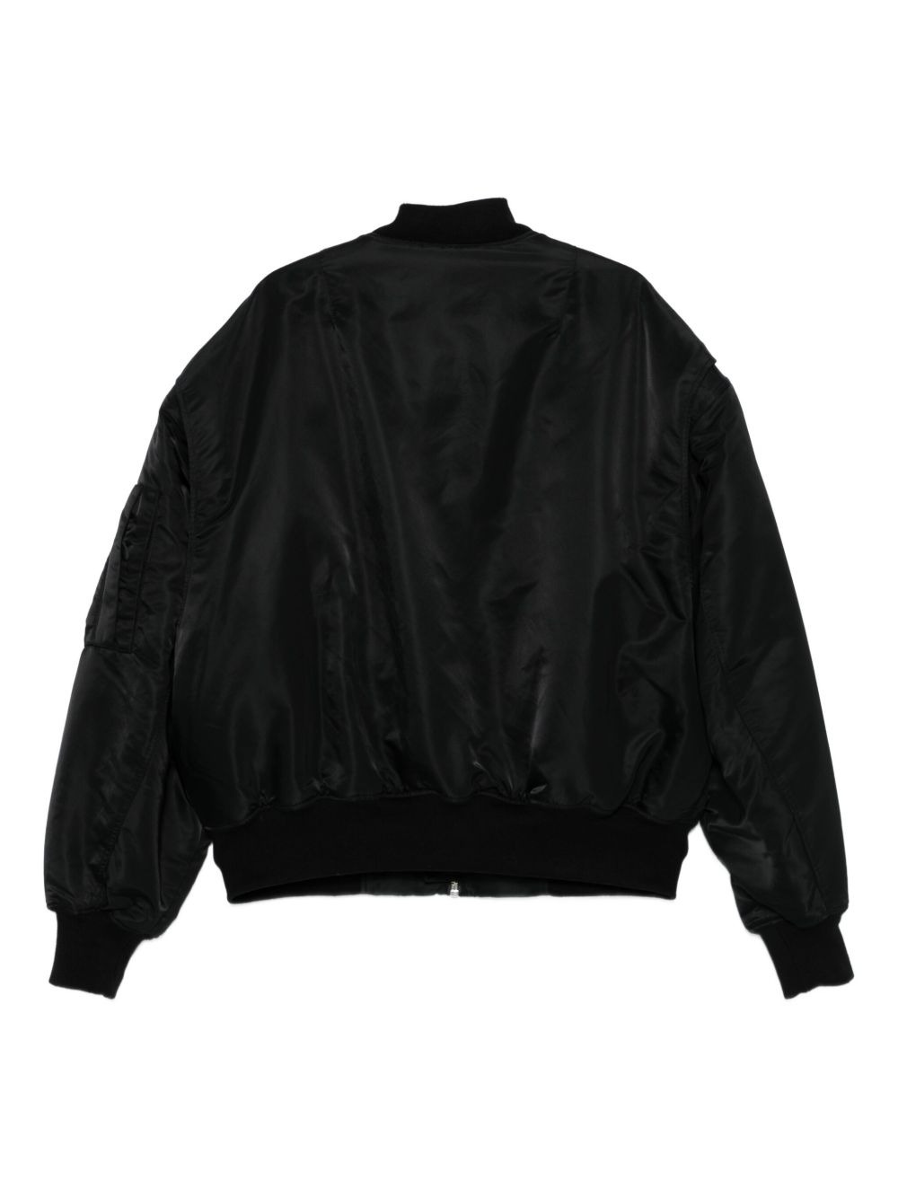 zip-fastening bomber jacket - 3
