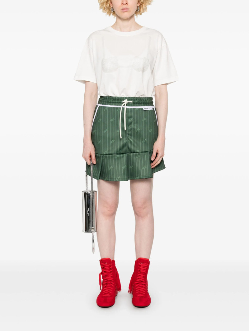 Pinstripe Mini Skirt 5