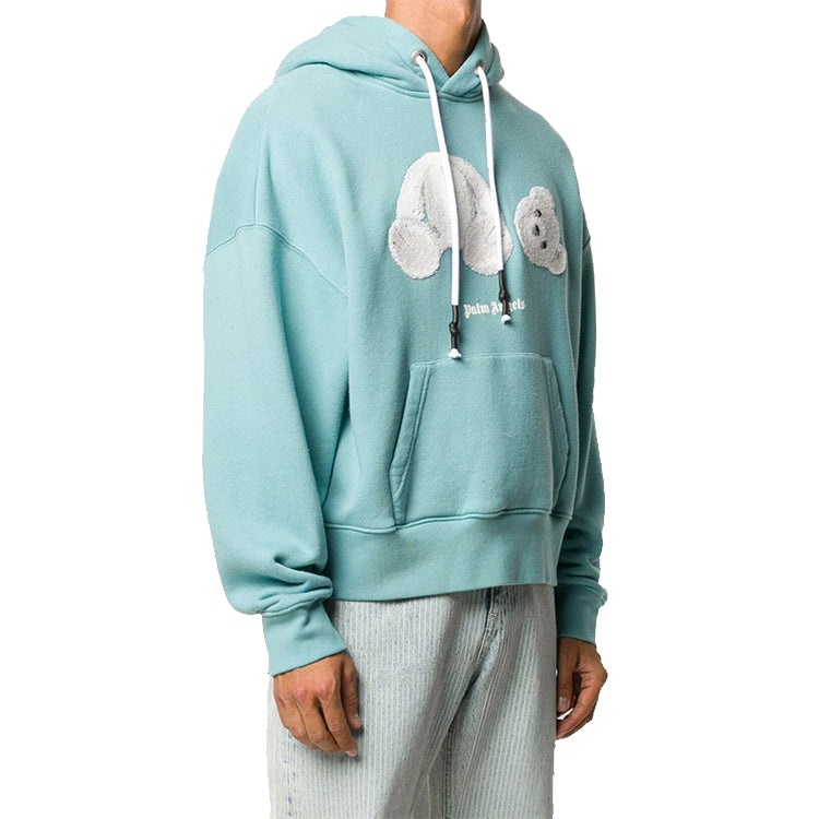 Palm Angels Ice Bear Hoodie 'Aquamarine' PMBB058E20FLE0045001 - 5