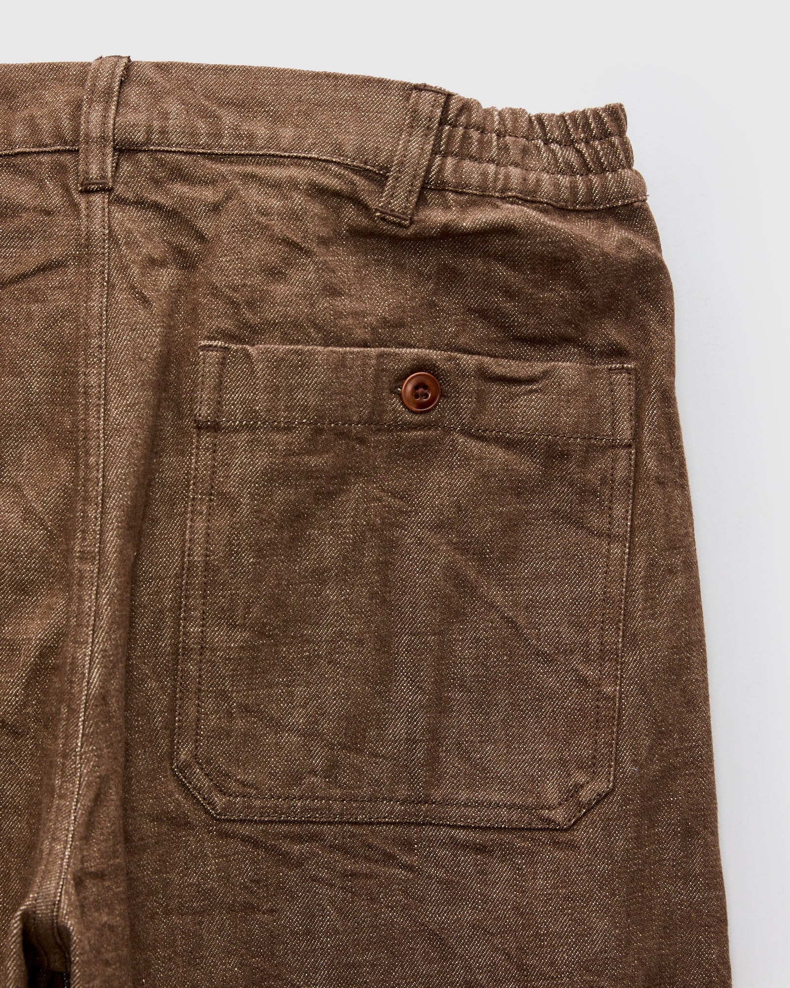 Harvest Pant in Brown Denim - 3