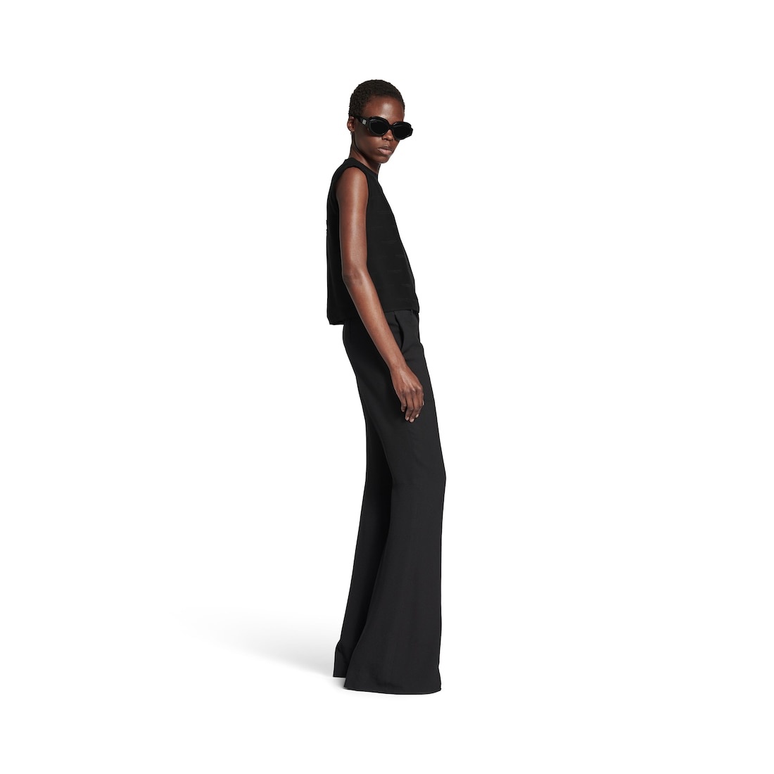 Women's License Sleeveless T-shirt in Black - 3