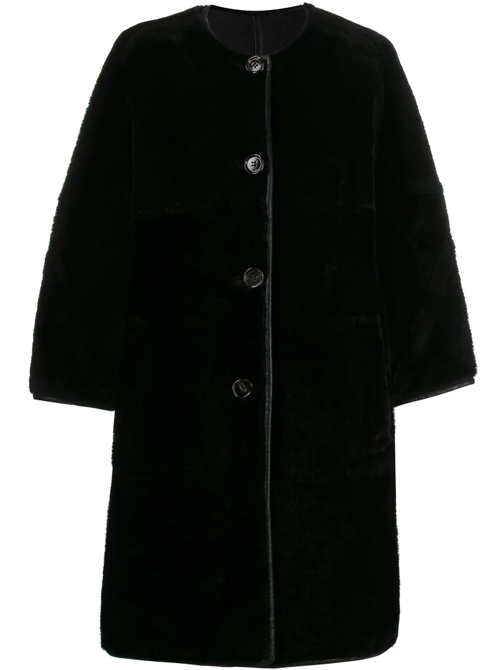 shearling coat - 1