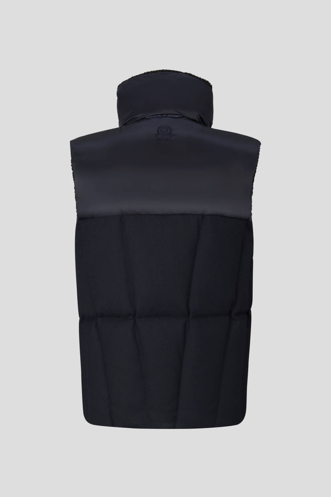 XENO REVERSIBLE DOWN WAISTCOAT IN NAVY BLUE - 9