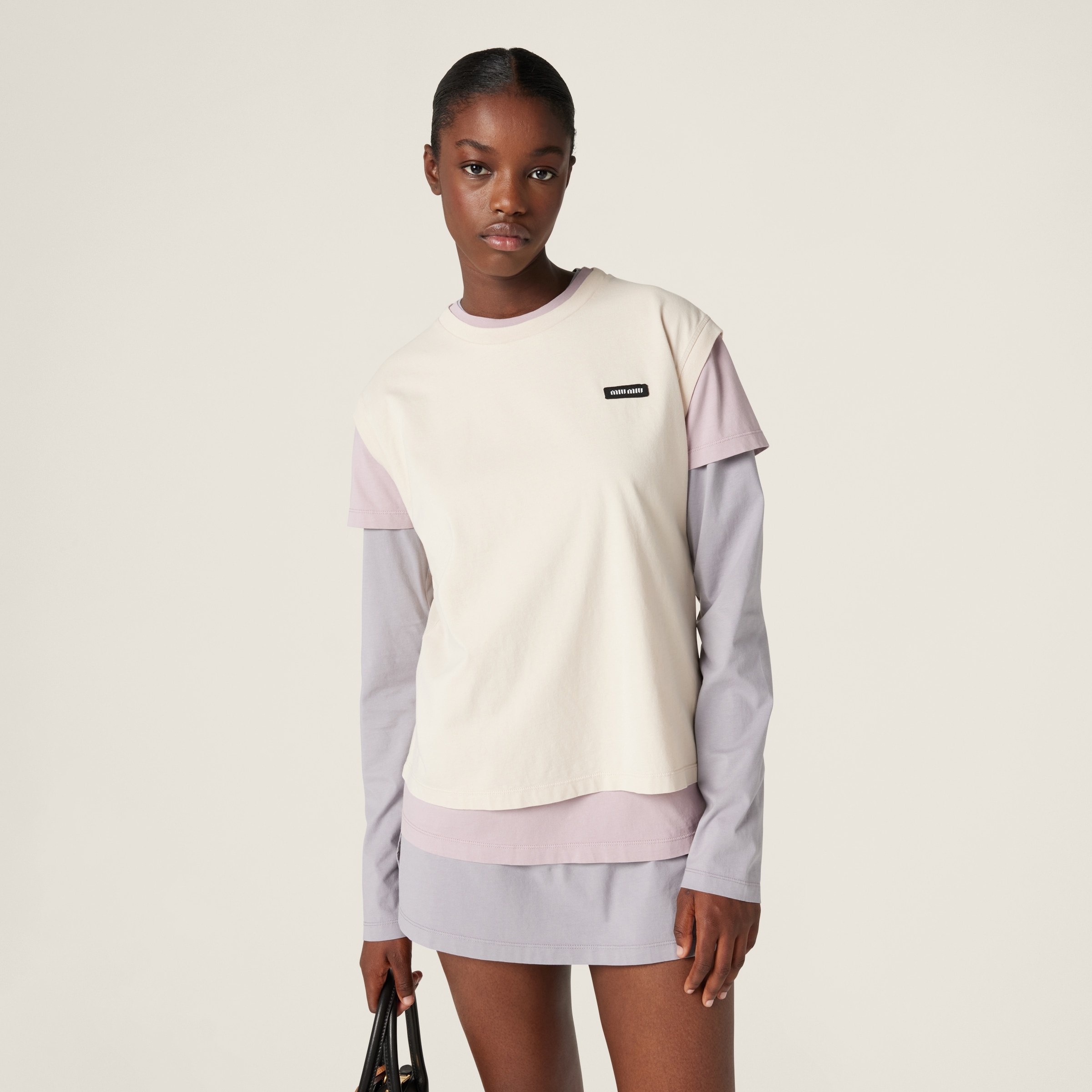 Miu Miu Set of 3 Jersey T-shirts | REVERSIBLE