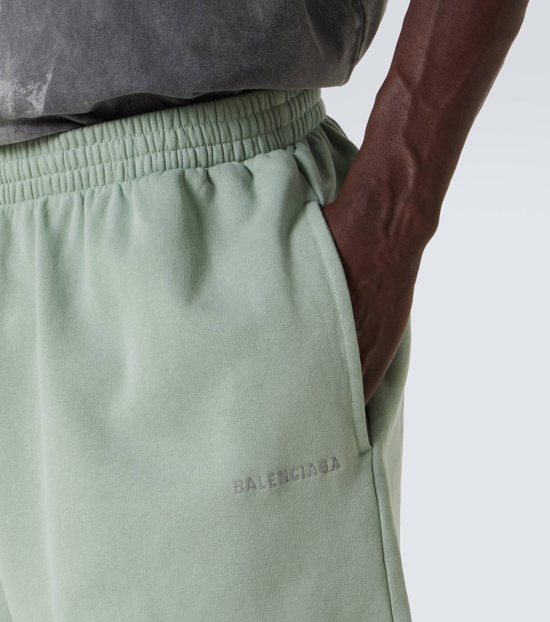Logo cotton jersey shorts - 5