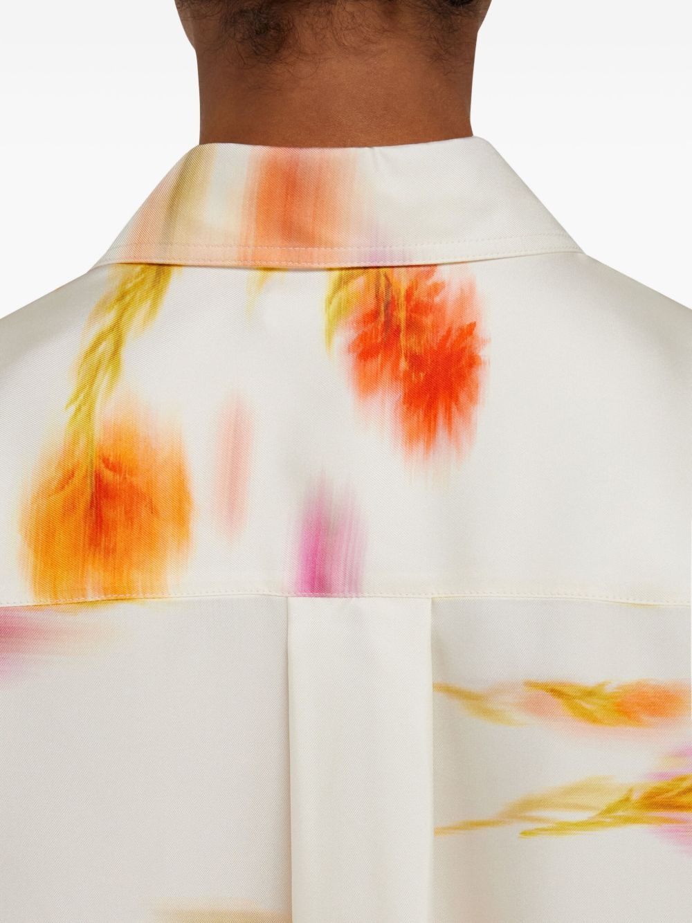 Blossom print long sleeve shirt - 6