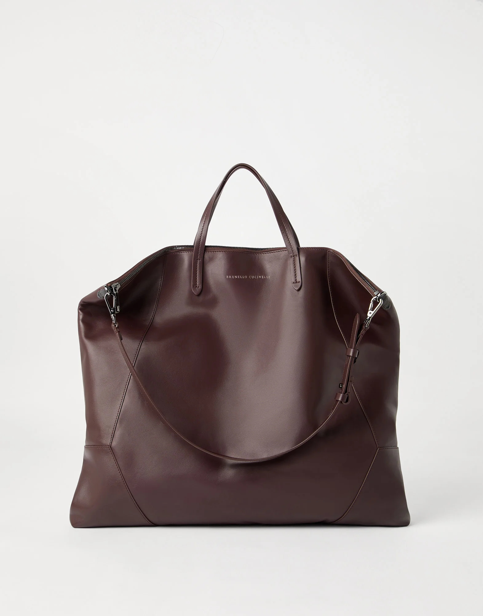 BC Duo large shopper bag in calfskin with monili - 1