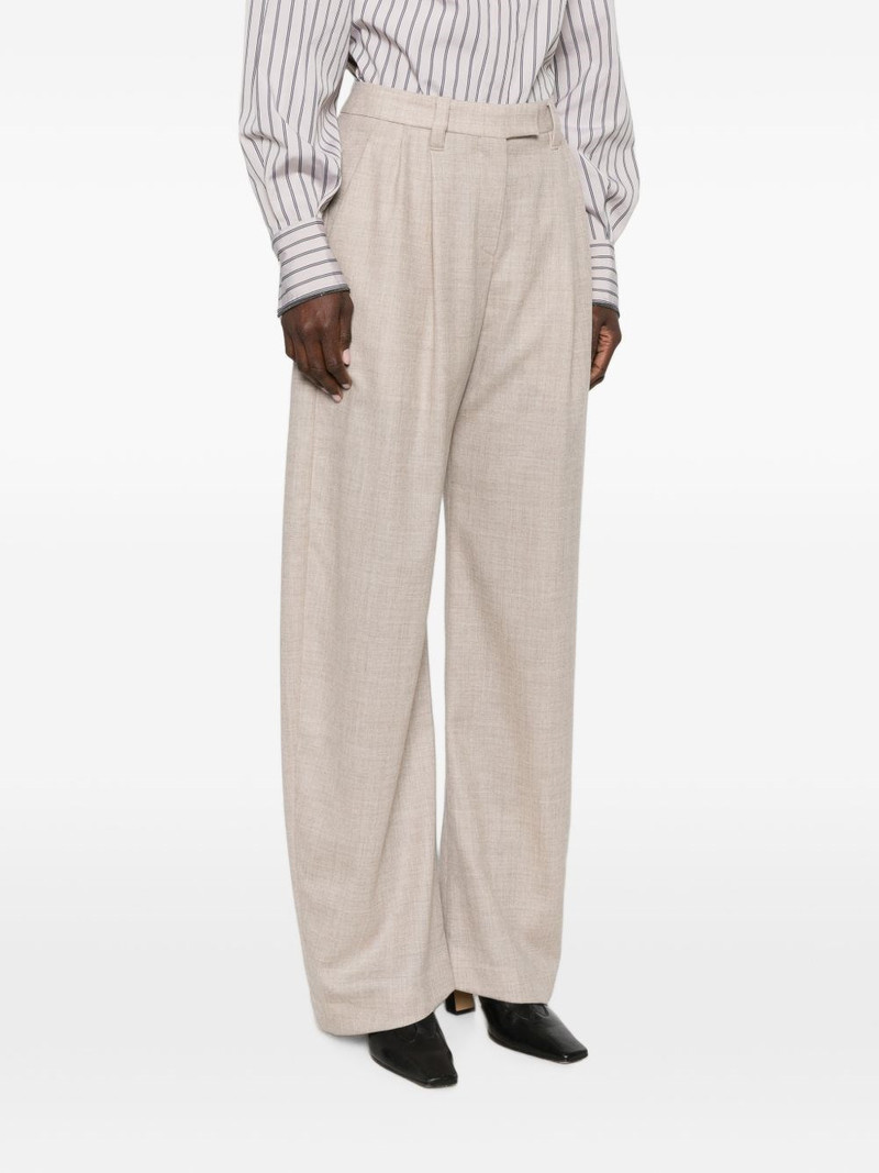 Wool wide-leg trousers 5