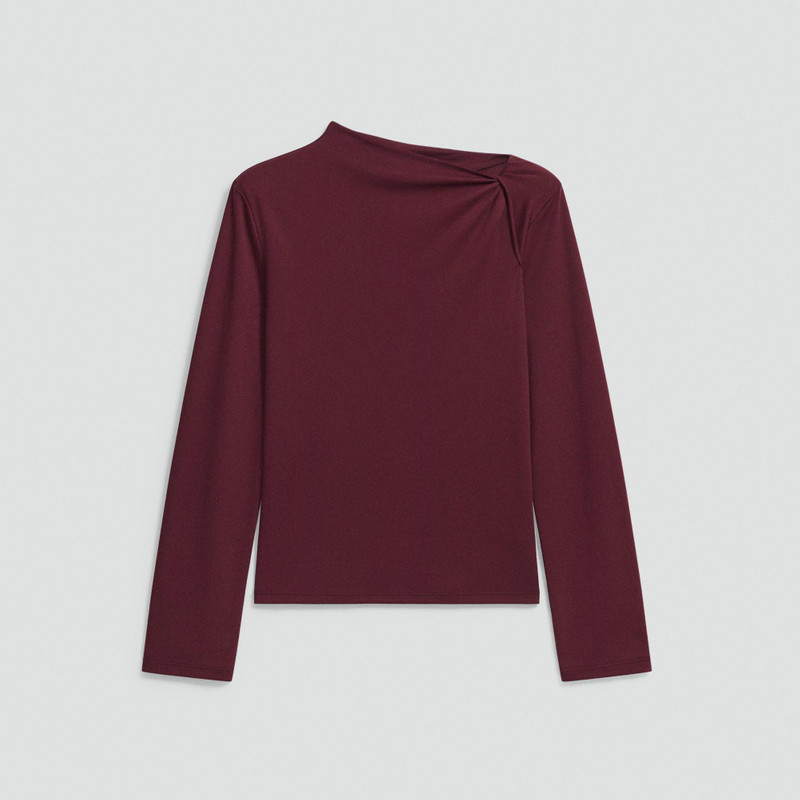 Twist Neck Top in Cotton Jersey 1