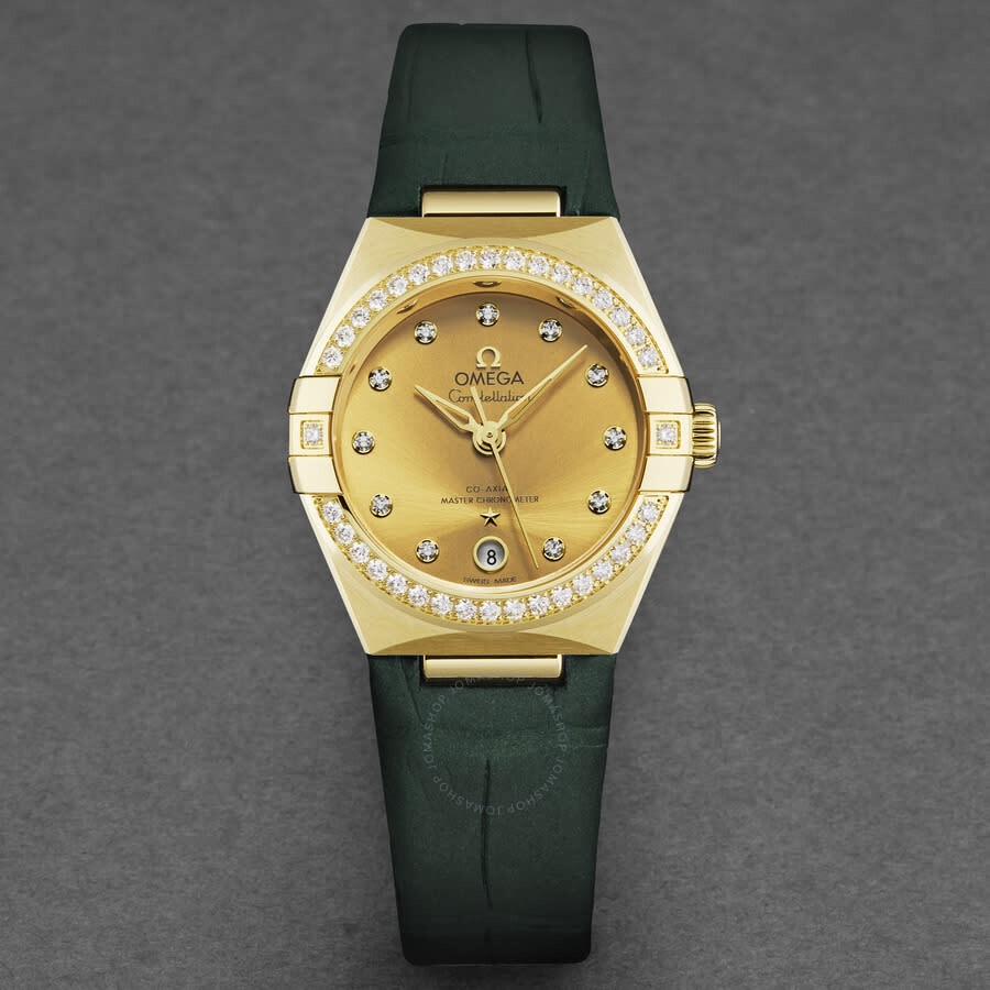 Omega Constellation Automatic Chronometer Diamond Champagne Dial Ladies Watch 131.58.29.20.58.001 - 4