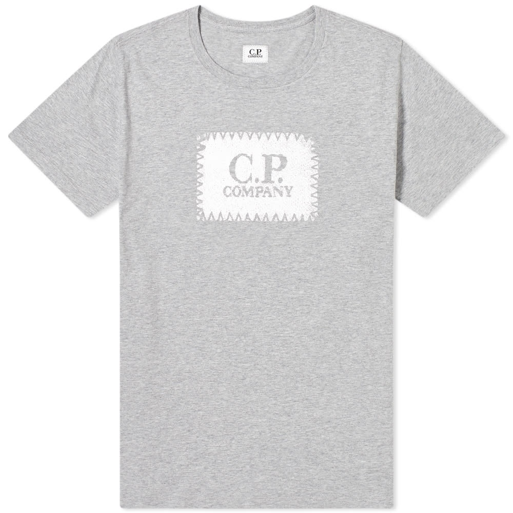 C.P. Company Stitch Block Logo Tee - 1